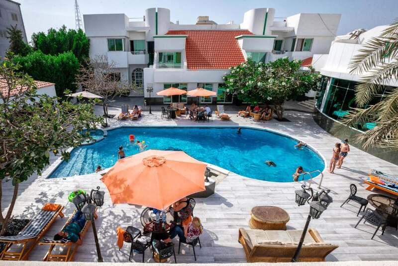 Al Khalidiah Resort pool and terrace in Al Khan, Sharjah